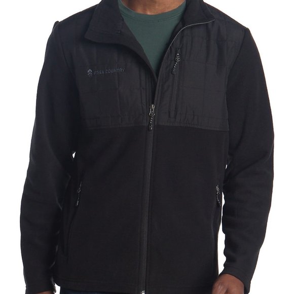NWT Free Country Filament Fleece Mixed Jacket, sz - Picture 1 of 4